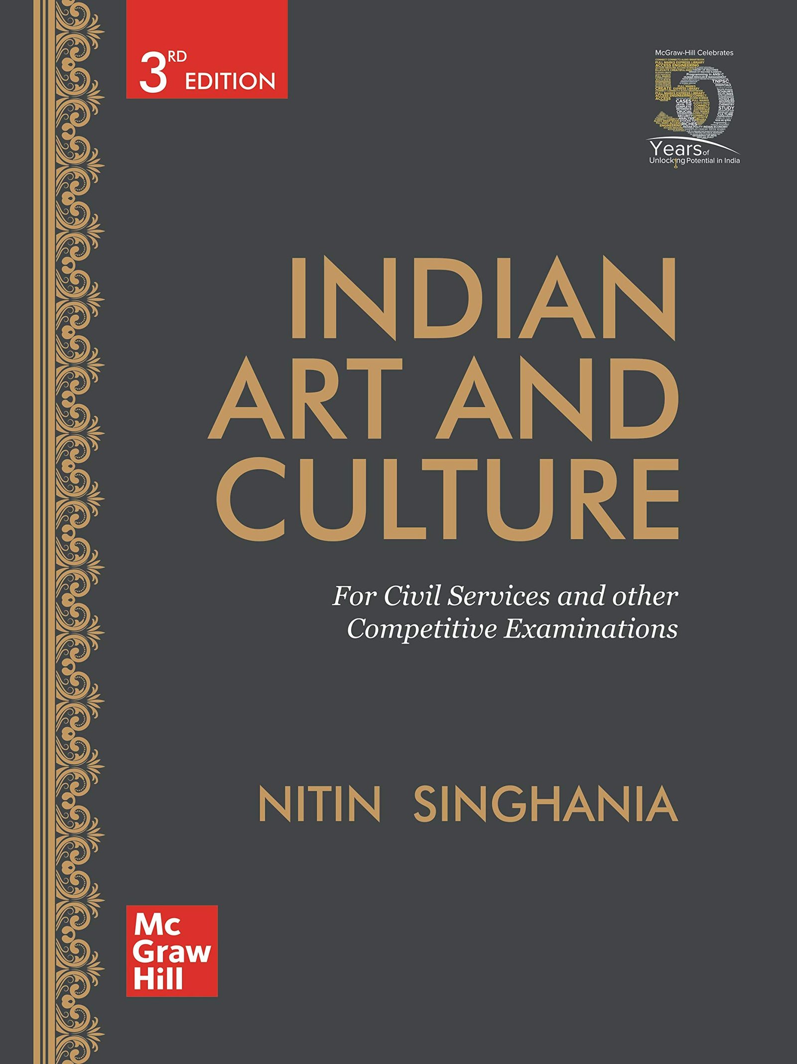 Indian Art and Culture by Nitin Singhania (3rd Edition) | Mc Graw Hill {ENGLISH} – Original Book